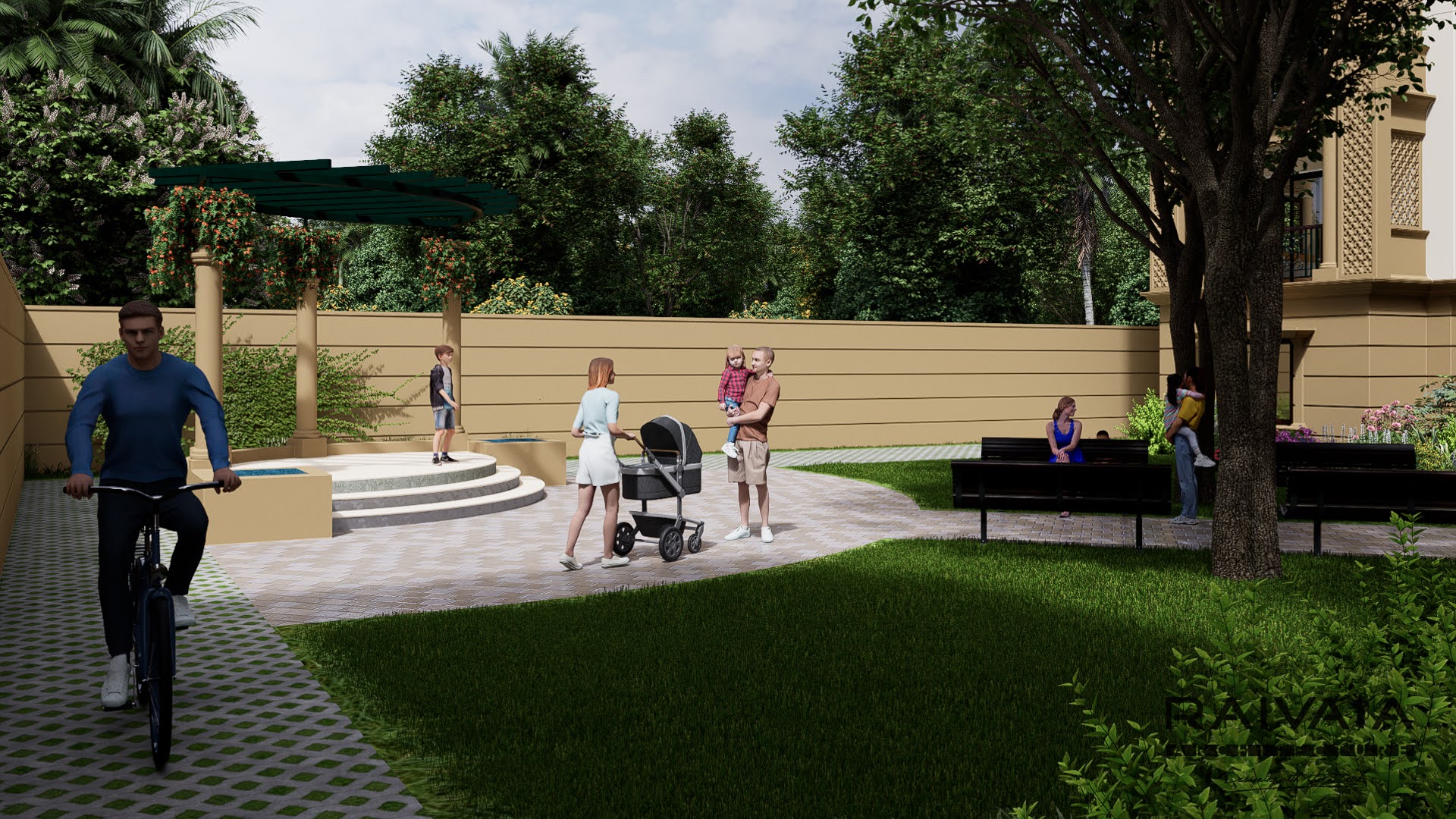 Radha Kunda, Syama Kunda &amp; Lalita Kunda - 14 Watermarks